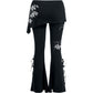 PURE OF HEART - 2in1 Boot-Cut Leggings with Micro Slant Skirt -  - Leggings