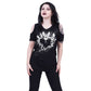DOVES HEART - Cold Shoulder Goth Bottom Top -  - Tops - Short Sleeve