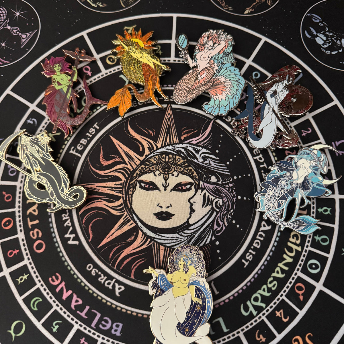 Enamel Pin - Luna Celestial Mermaid