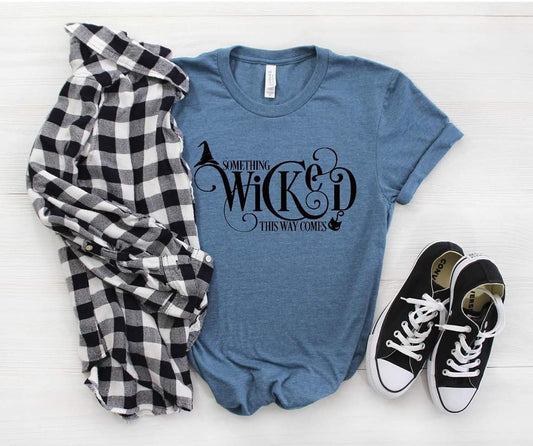 Something Wicked Shirt - Deep Teal Unisex Gothic Tee