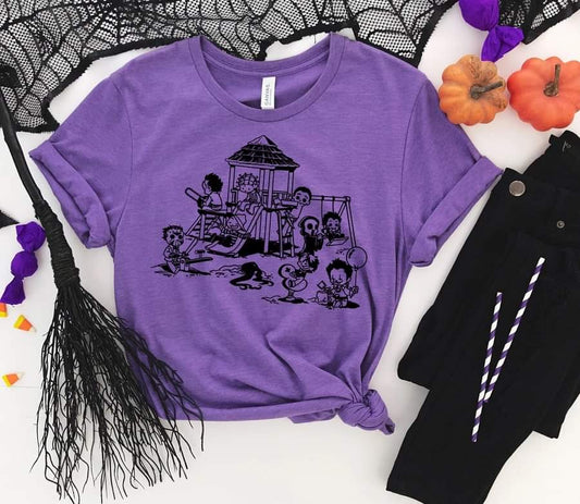Cute But Spooky Horror Playhouse Tee - Unisex Halloween Shirt