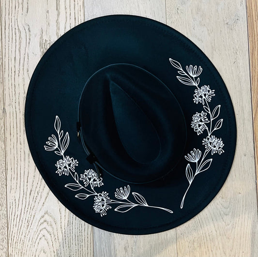 Vegan Felt Hat - XL Brim - Honeysuckle -  - 