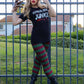 Red & White Crime Junkie Unisex Horror Movie Tee