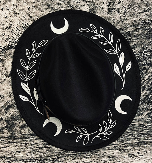 Vegan Felt Hat - Silver Fern Moon -  - 