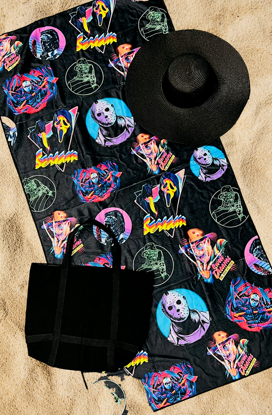 Beach Towel - 80s Horror