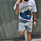 Smurf Oversized Crop Top - Super Max Heavyweight Streetwear Essential