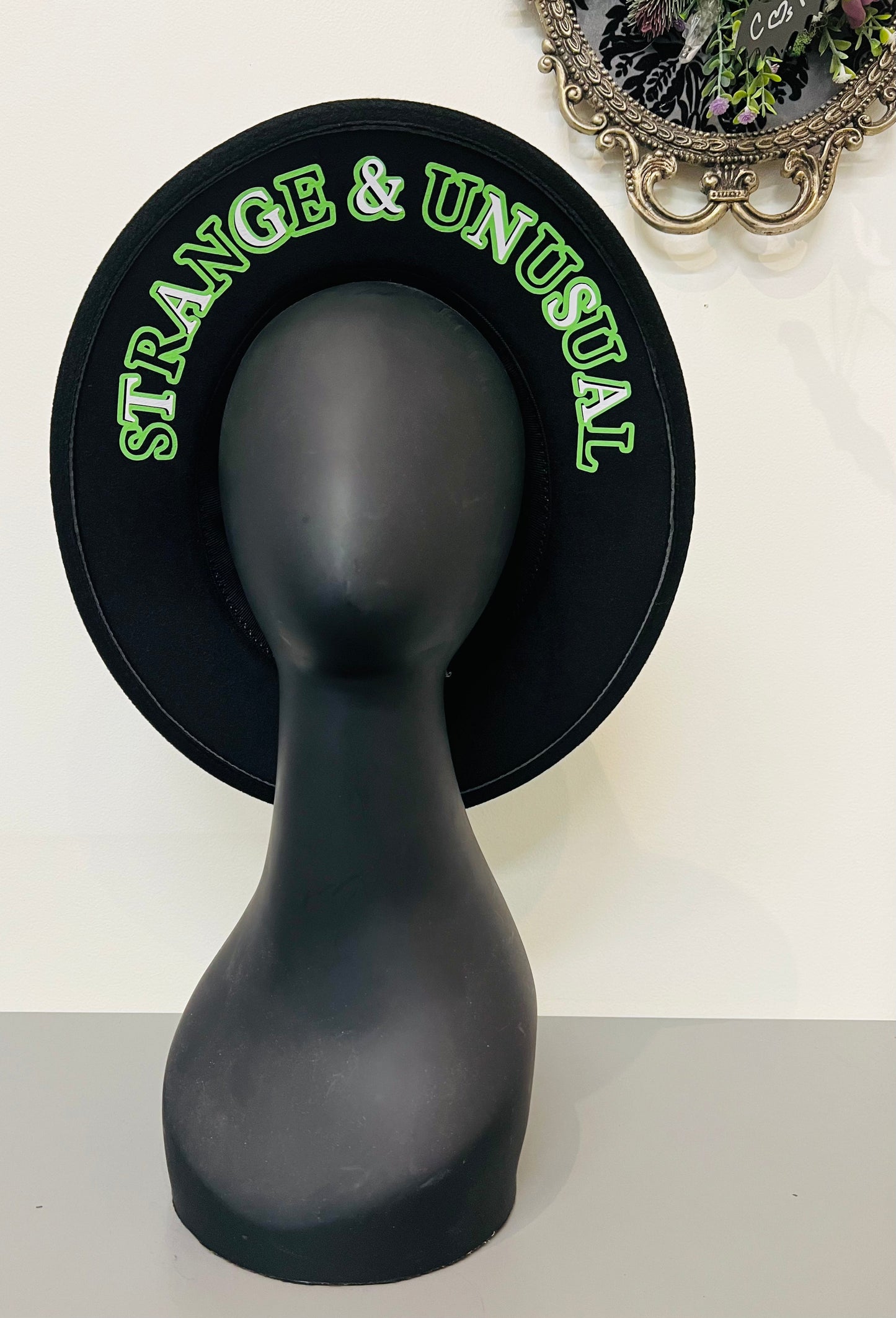 Vegan Felt Wide Brim Hat - Strange and Unusual -  - 