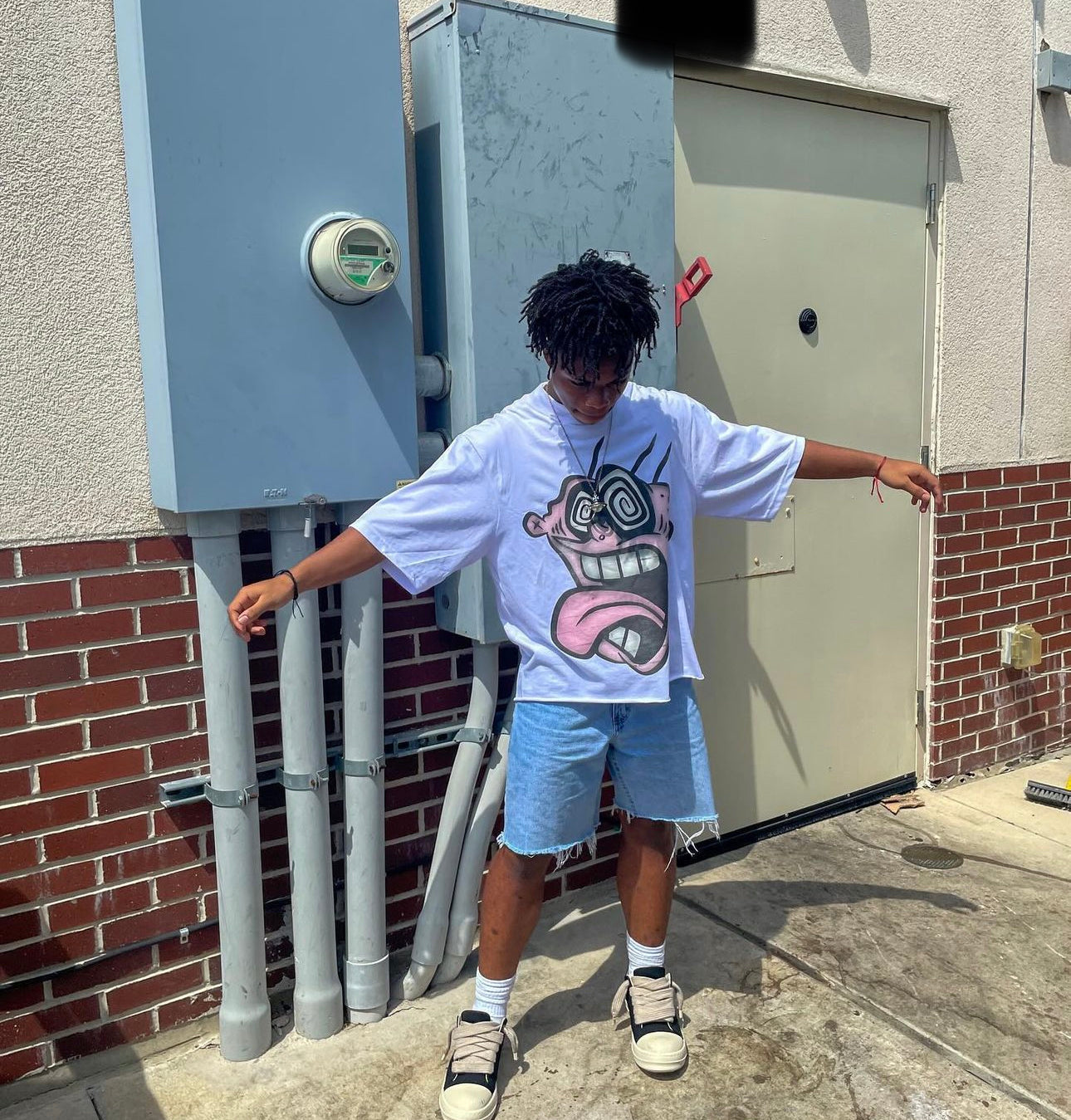 Ed Oversized Crop Top - Super Max Heavyweight Streetwear Essential