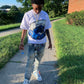 Smurf Oversized Crop Top - Super Max Heavyweight Streetwear Essential