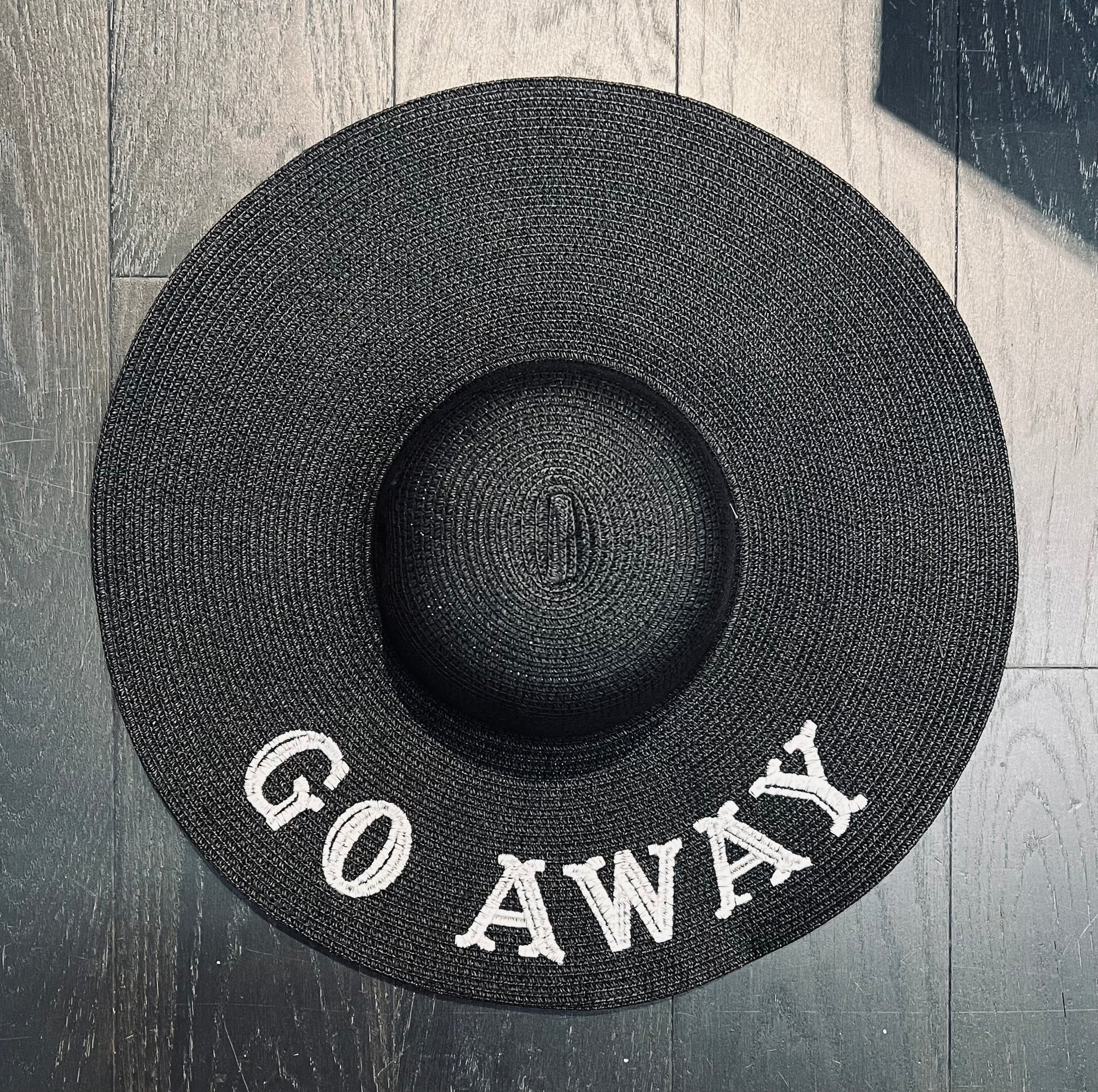 Floppy Sun Hat - XL Brim - Go Away -  - 