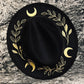 Vegan Felt Hat - Gold Fern Moon -  - 
