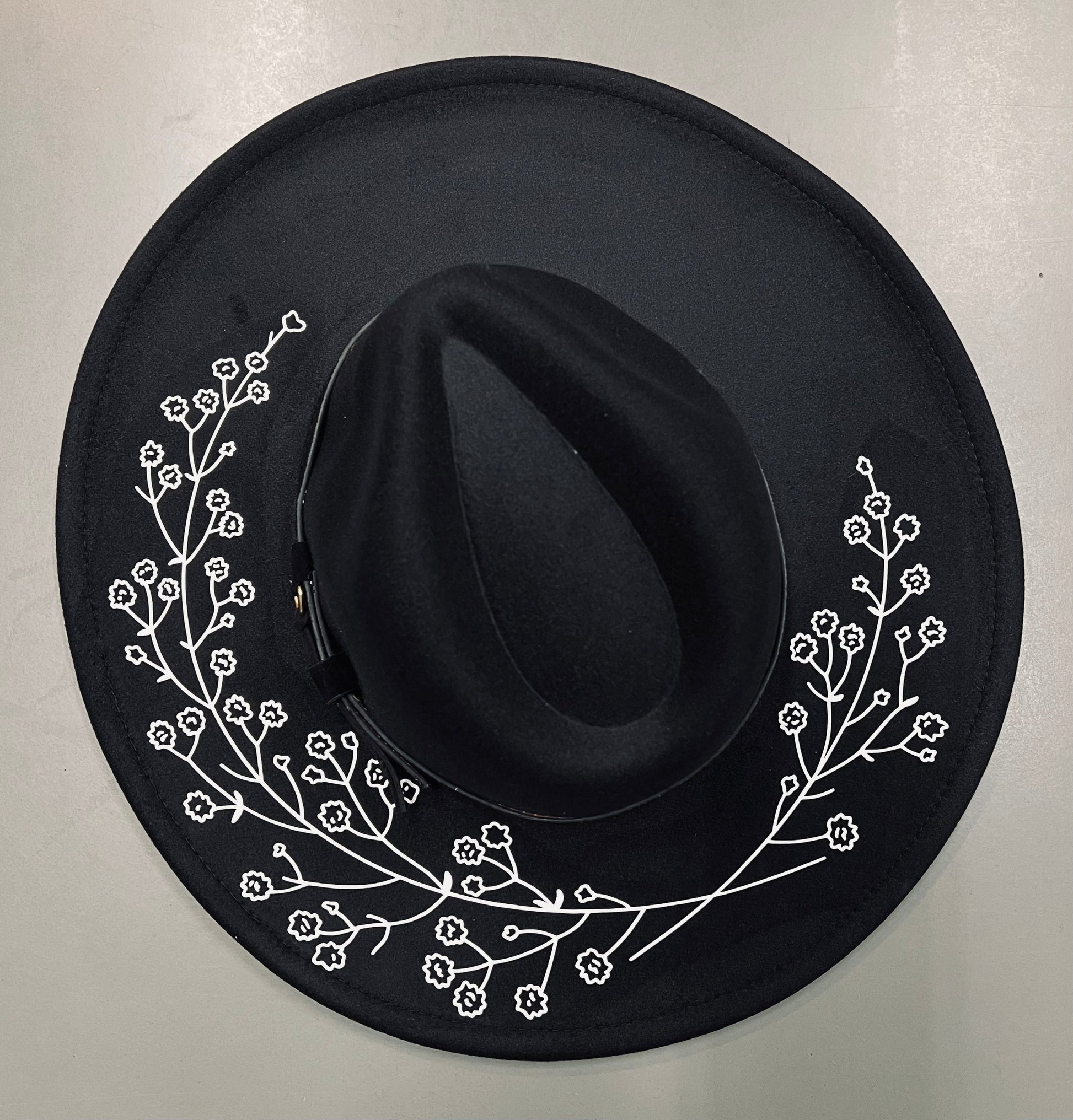 Vegan Felt Hat - XL Brim - Baby's Breath -  - 
