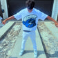 Smurf Oversized Crop Top - Super Max Heavyweight Streetwear Essential