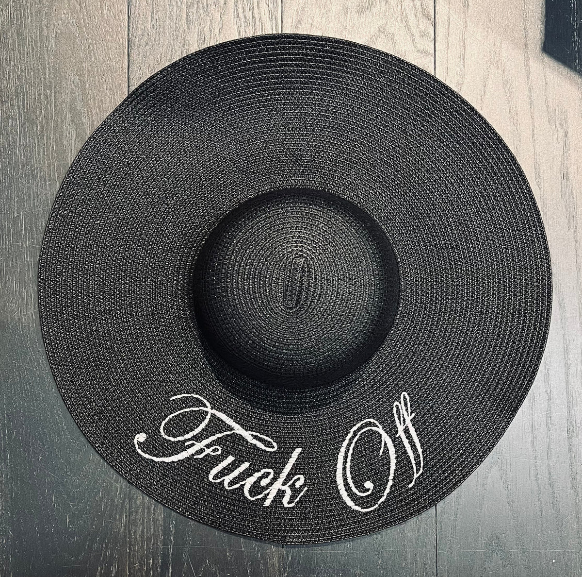 Floppy Sun Hat - XL Brim - Fuck Off -  - 