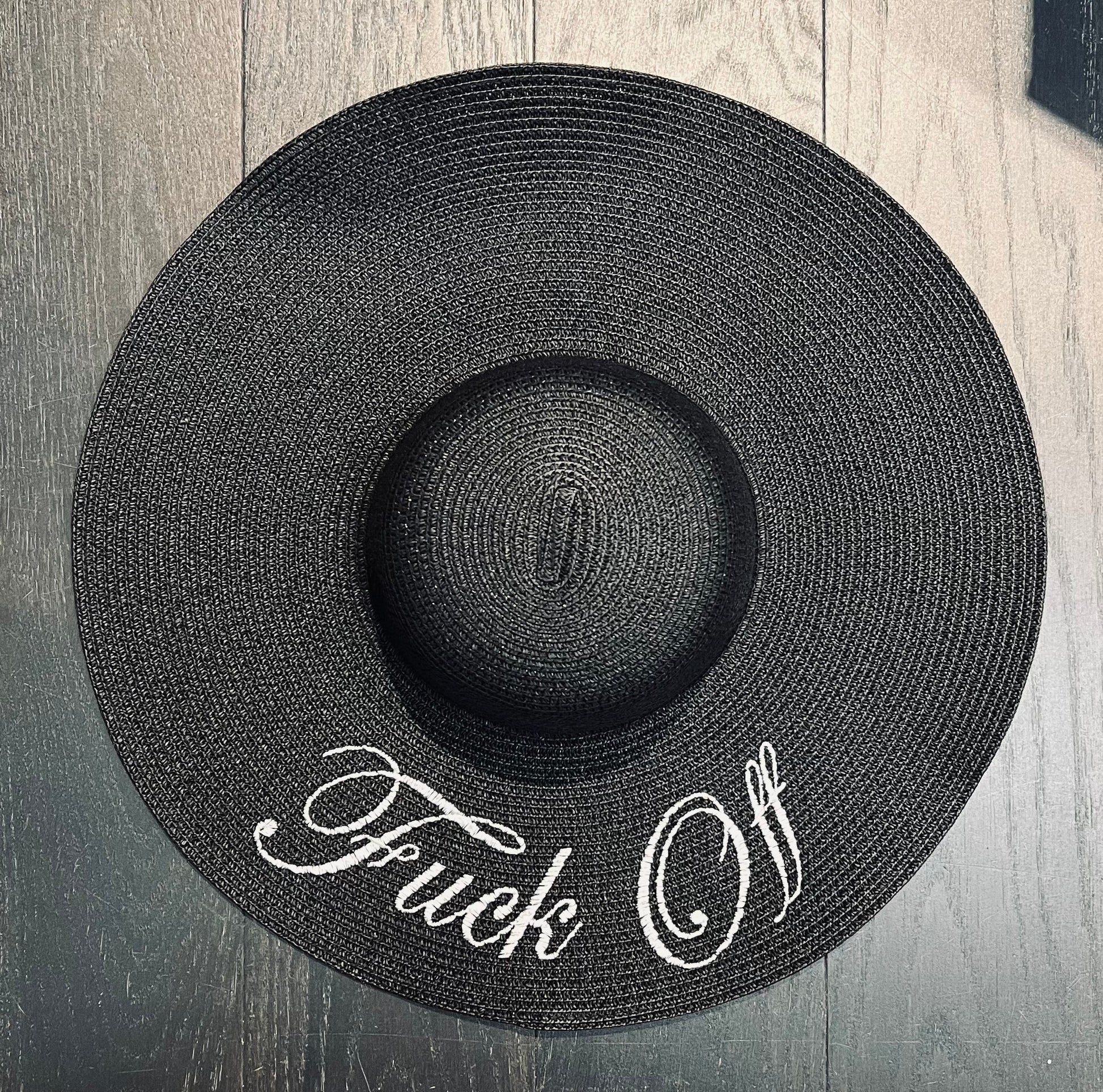 Floppy Sun Hat - XL Brim - Fuck Off -  - 