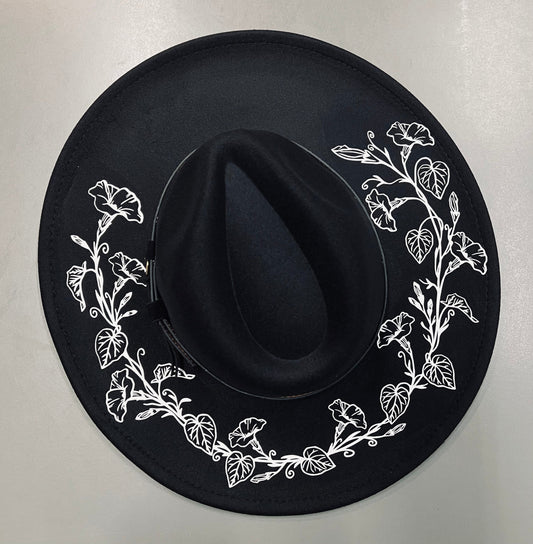 Vegan Felt Hat - XL Brim - Morning Glory -  - 