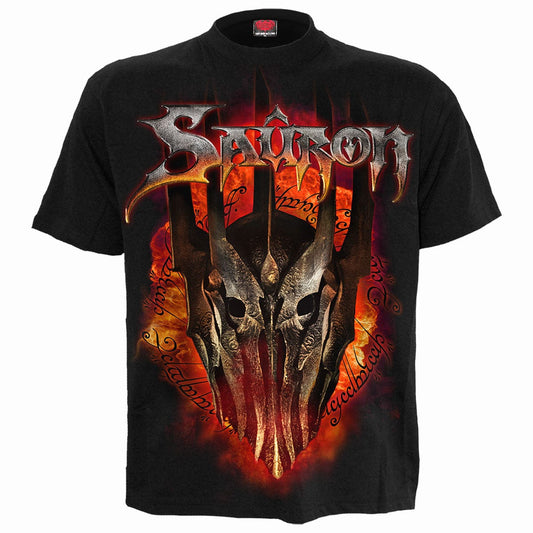 LOTR - SAURON - METAL TEE - Front Print T-Shirt Black -  - T-Shirts