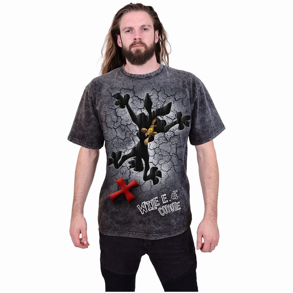 COYOTE - MISSED THE SPOT - Acid Wash T-Shirt -  - T-Shirts