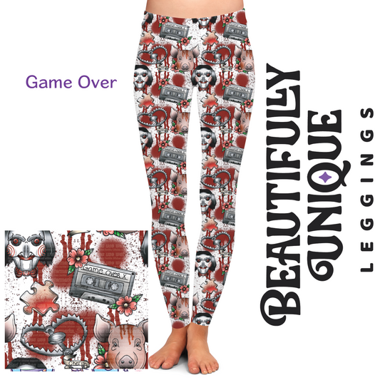 Game Over (Semi-Exclusive) - High-quality Handcrafted Vibrant Leggings -  - Leggings