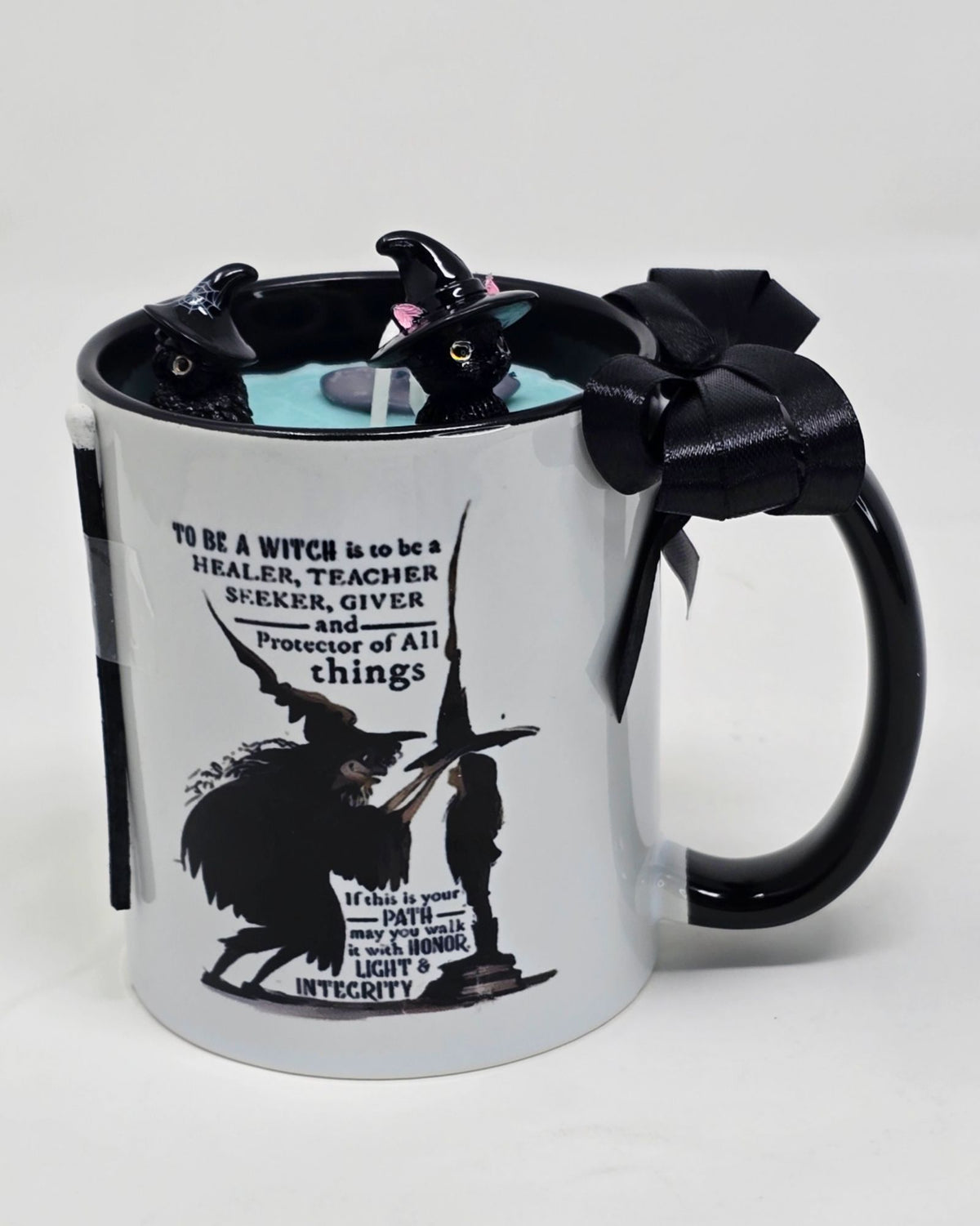 Artisan One Moon Flame Hedgewitch Hearth Mug Rosemary Cedar Candle
