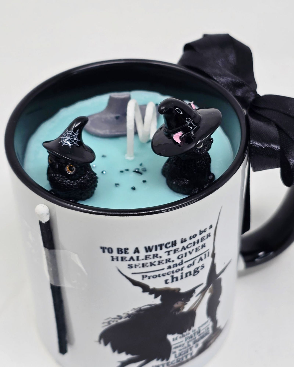 Artisan One Moon Flame Hedgewitch Hearth Mug Rosemary Cedar Candle