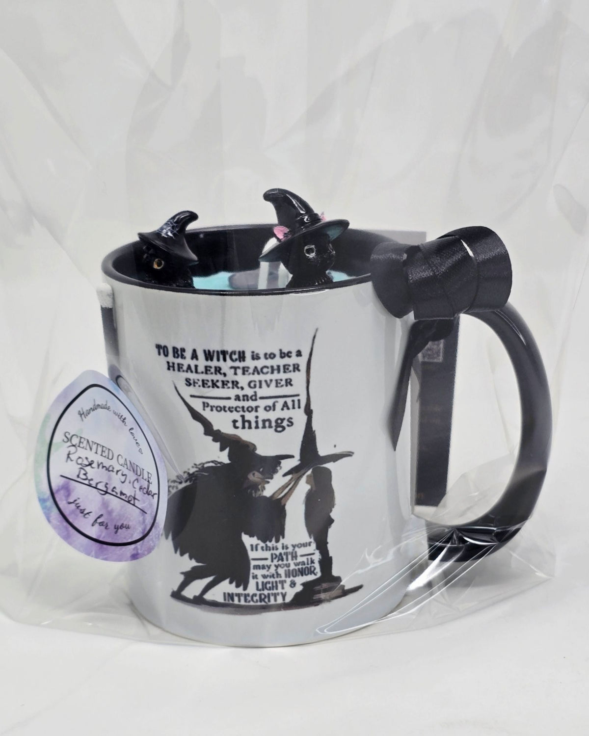 Artisan One Moon Flame Hedgewitch Hearth Mug Rosemary Cedar Candle