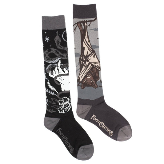 Dark Soles Goth Knee High Pack  | 2 Designs -  - Sock Pack