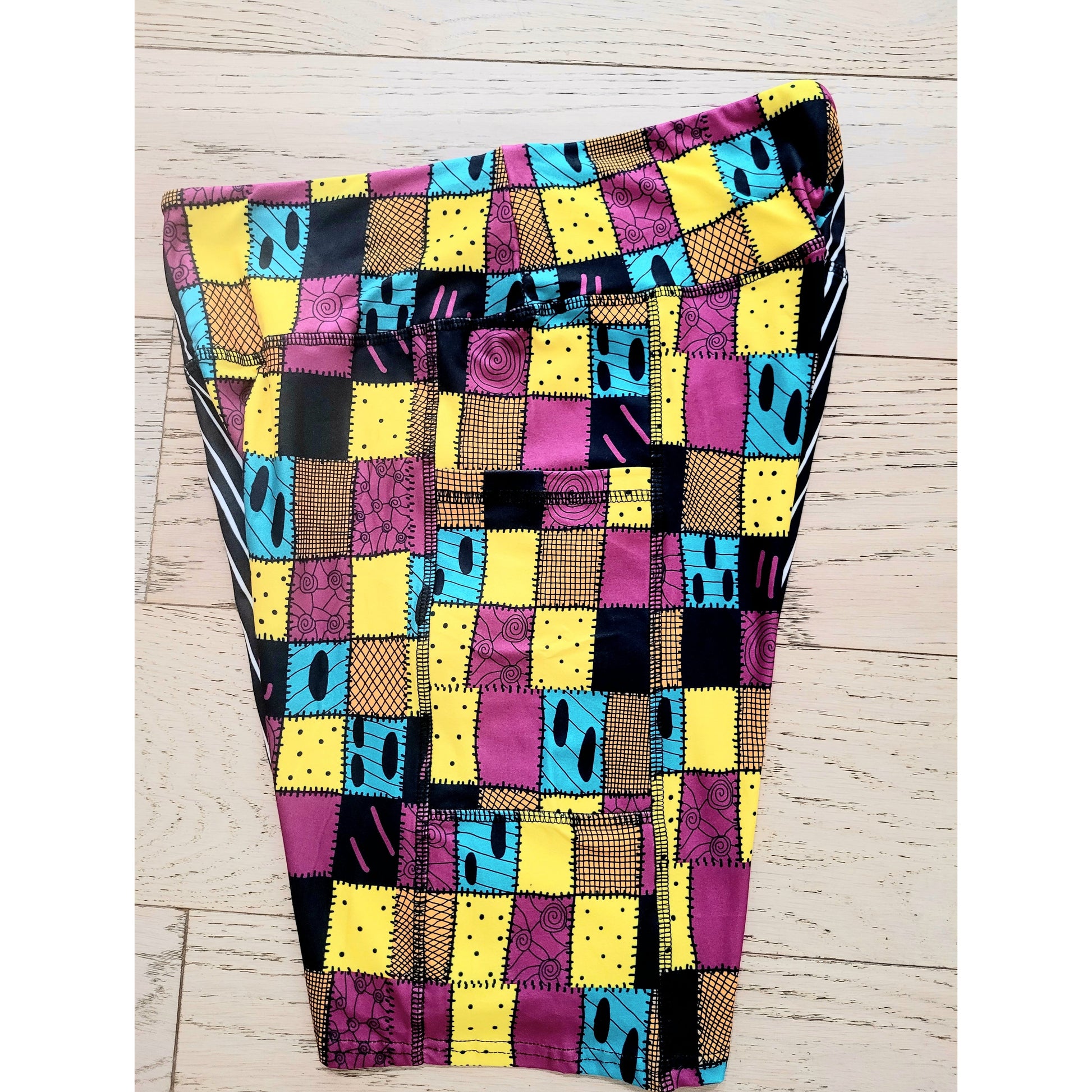 Jack & Sally Halloween Couple (Unique Exclusive) Pocket Biker Shorts - High-quality Handcrafted Vibrant Bike Shorts -  - Shorts