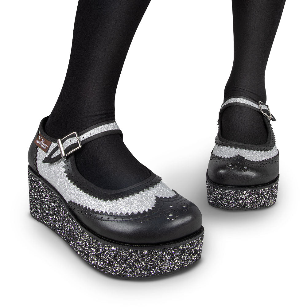Havana Glitter Women's Mary Jane Platform