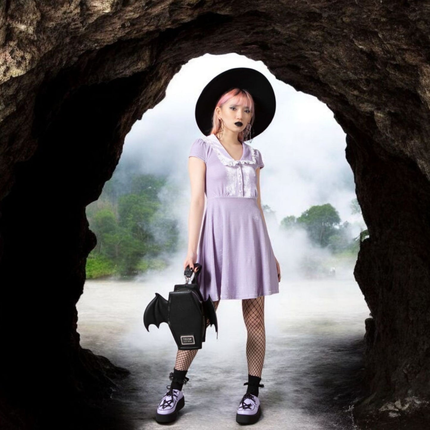 EVERY MOURNING COLLAR DRESS PASTEL LILAC Size: S
