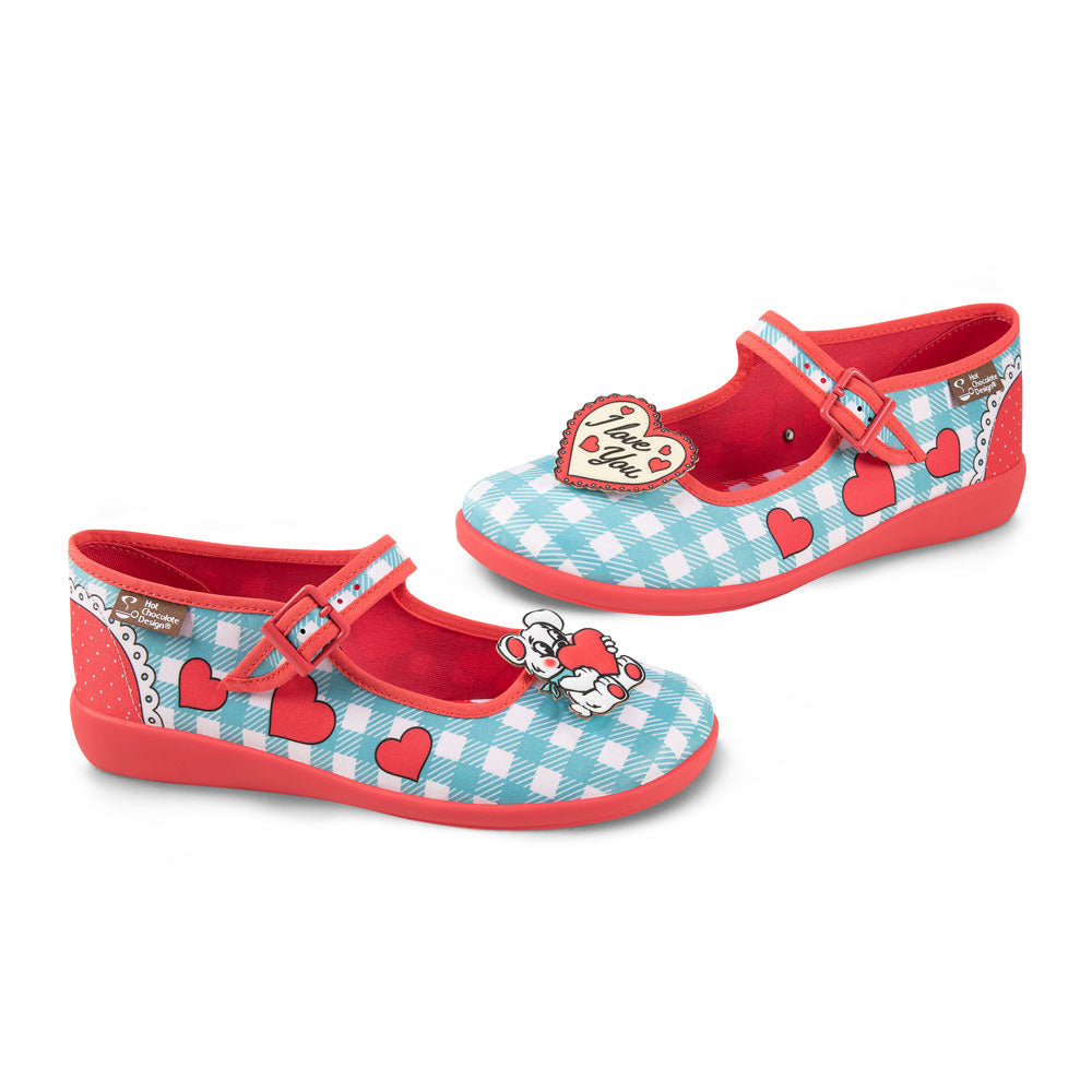 I Love You Women's Mary Jane Flat