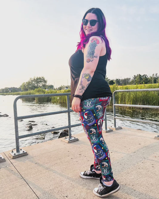 Hex Tarot (Semi-Exclusive) - High-quality Handcrafted Vibrant Leggings -  - Leggings