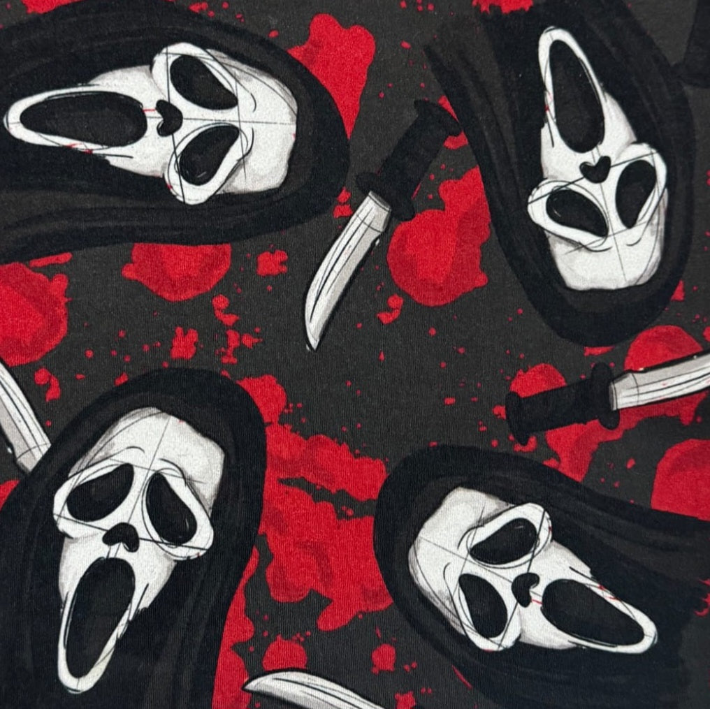 Bloody Ghostface (Semi-Exclusive) - High-quality Handcrafted Vibrant Leggings -  - Leggings