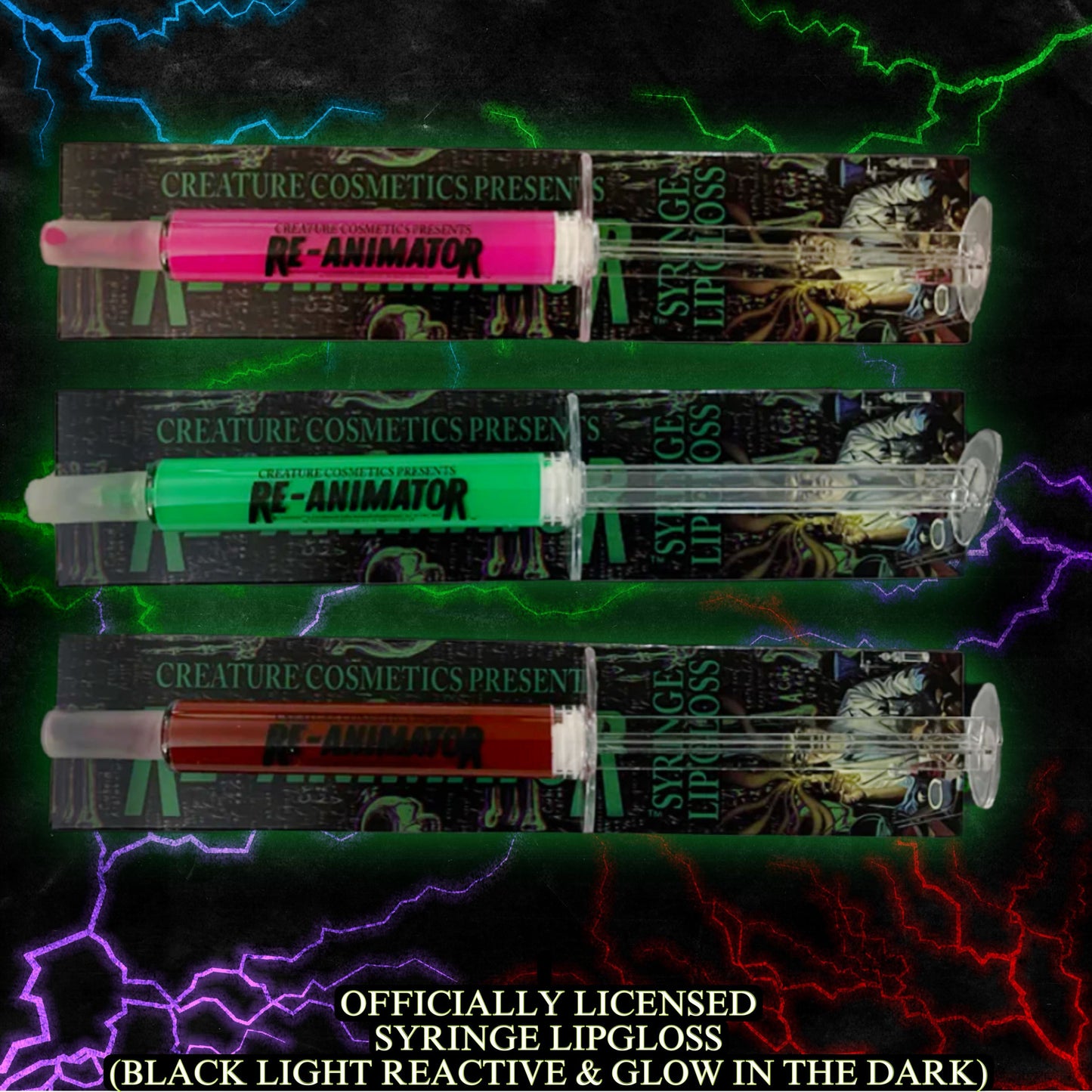 RE-ANIMATOR Syringe Lip Gloss W/ Horror FX Shine – Creature Cosmetics