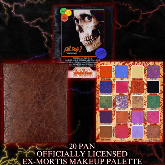 Ex-Mortis 20-Pan Evil Dead Palette W/ Matte, Shimmer & FX Shades