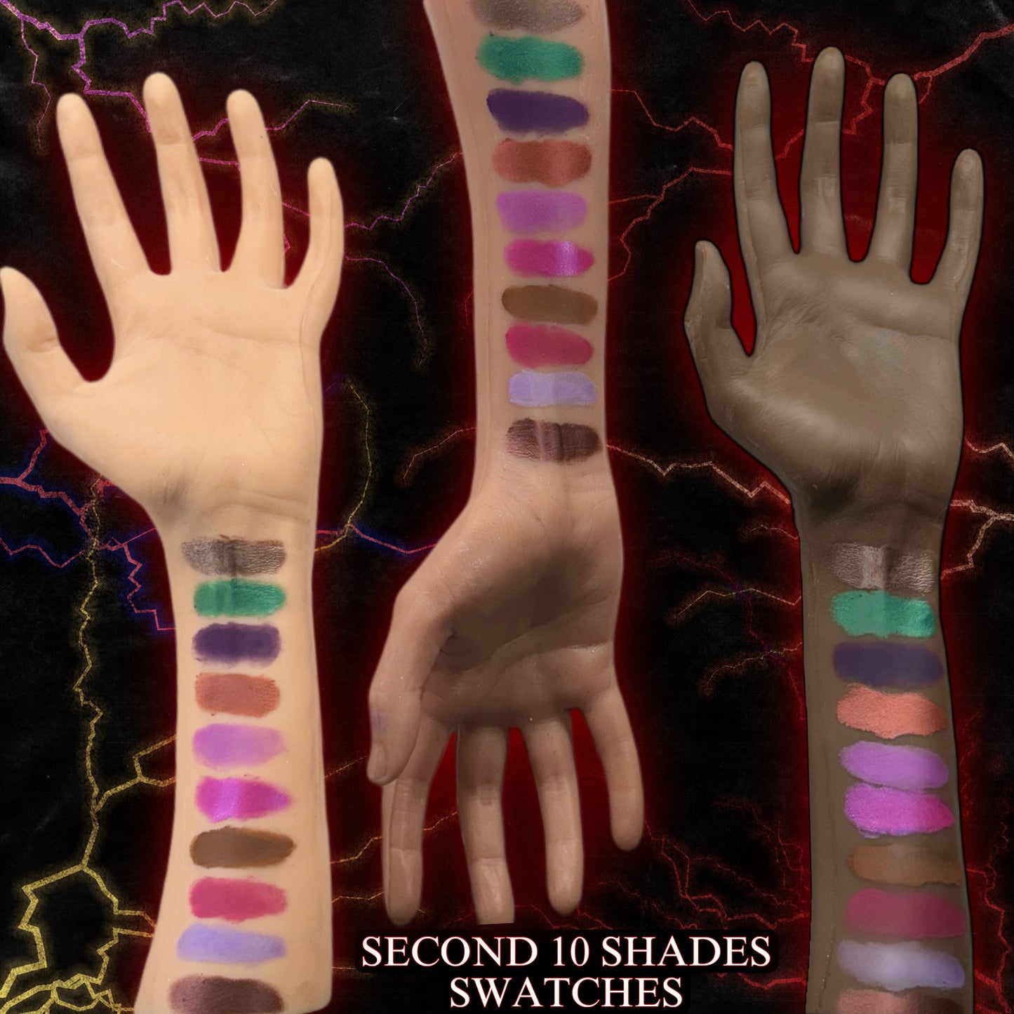 Ex-Mortis 20-Pan Evil Dead Palette W/ Matte, Shimmer & FX Shades
