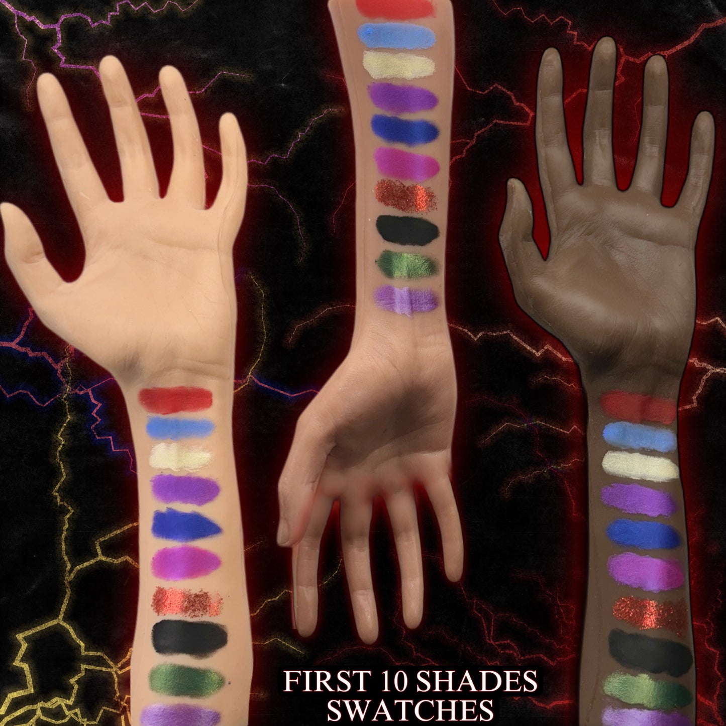 Ex-Mortis 20-Pan Evil Dead Palette W/ Matte, Shimmer & FX Shades