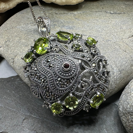 Deep Sea Peridot Necklace