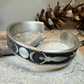 Celtic Triple Moon Goddess Pewter Cuff Bracelet