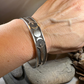Celtic Triple Moon Goddess Pewter Cuff Bracelet
