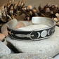 Celtic Triple Moon Goddess Pewter Cuff Bracelet
