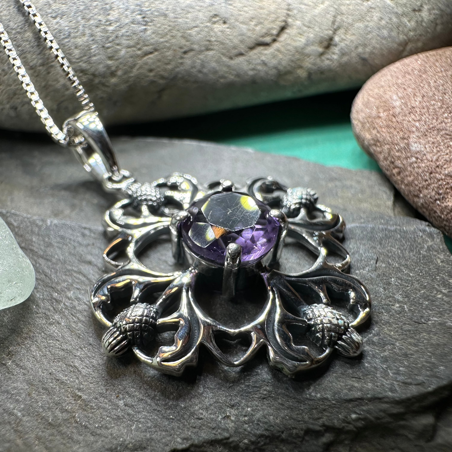 Dolina Thistle Necklace -  - Pendant