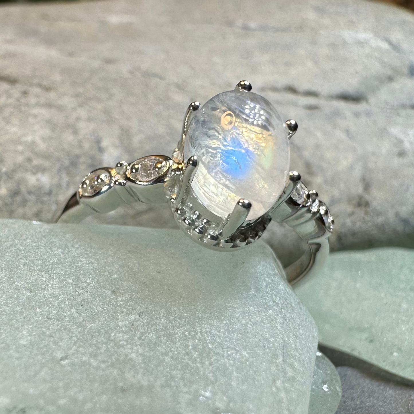 Diana Moonstone Promise Ring -  - Ring