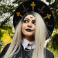 Vegan Felt Wide Brim Hat - XL Brim - "Crosses" -  - 