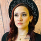 Vegan Felt Wide Brim Hat - Coffin Crown -  - 