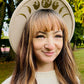 Fox & Fable - Vegan Felt Wide Brim Hat - Cream - Moon Phase -  - 