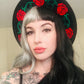 Vegan Felt Hat - Rose Crown -  - 