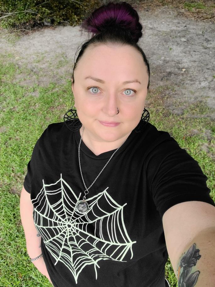 Heart Spider Web Tee - Unisex Gothic Romance Shirt