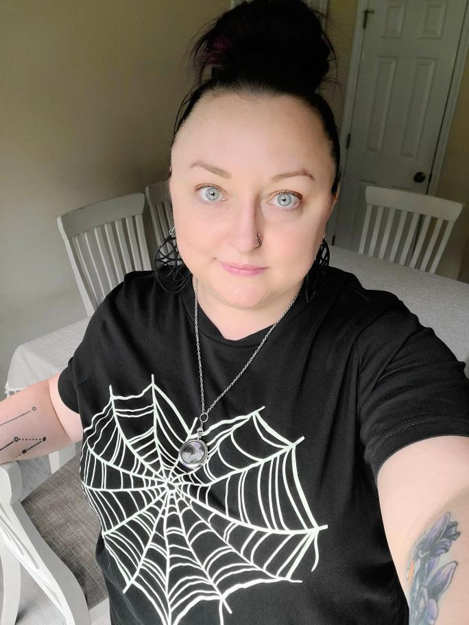 Heart Spider Web Tee - Unisex Gothic Romance Shirt