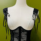 Lydia Floral Lace Corset - Waist Cinching Gothic Corset - Victorian Style Bustier -  - Corset